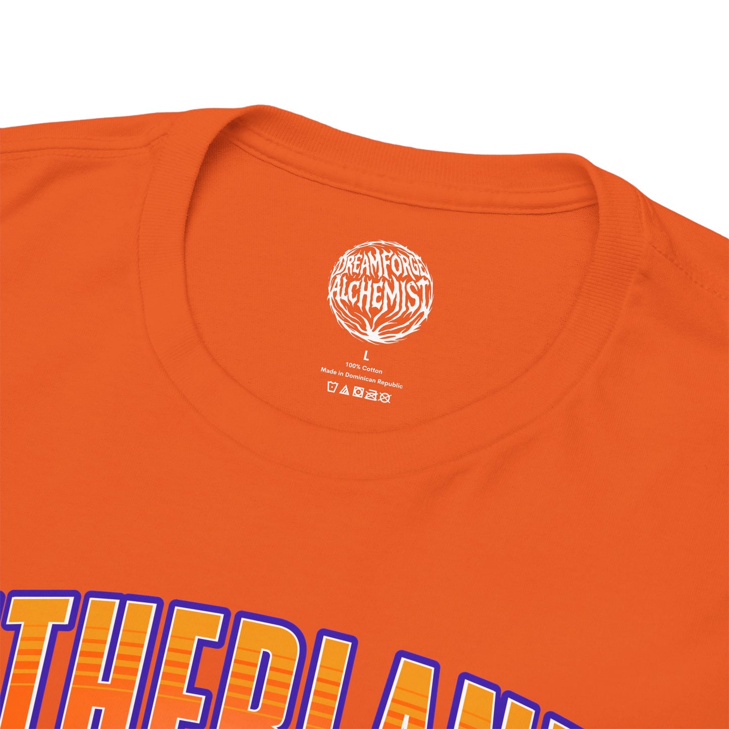 Netherlands Lion T-Shirt — Retro Orange Collegiate Tee