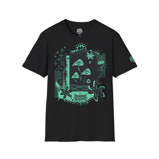 Mushroom Goth T-Shirt | Neon Fungi Graphic Tee | Forestpunk Apparel
