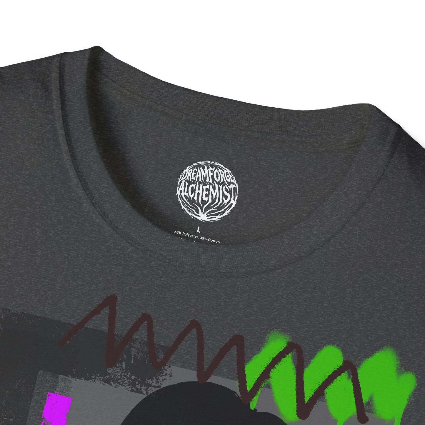 Retro Portrait Vermist T-Shirt — Neon Graphic Tee