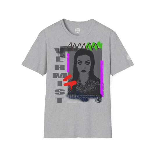 Feminist Retro Portrait T-Shirt — Neon Graphic Tee