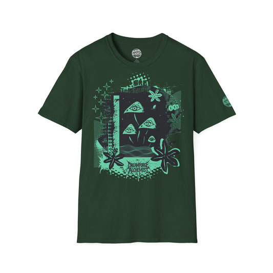Mushroom Goth T-Shirt | Neon Fungi Graphic Tee | Forestpunk Apparel