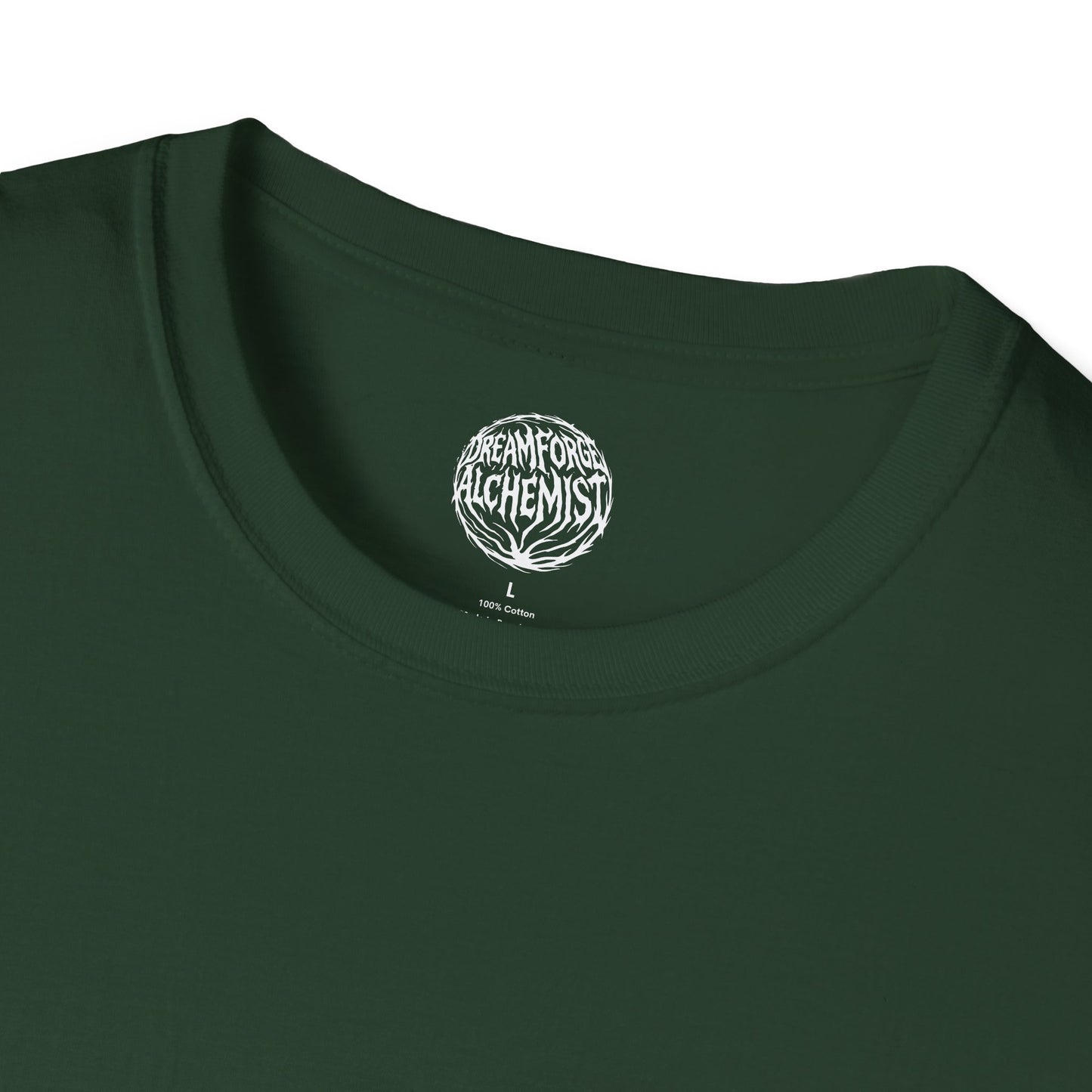 Floral Eco-Punk Tee - 'A Bloom in a Post-Industrial Garden'