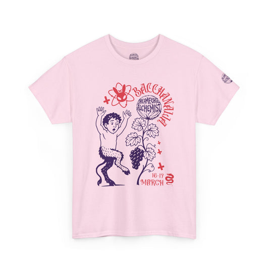 Vintage Grape Harvest Tee — 'Bacchus' Dancing Wine Graphic T-Shirt