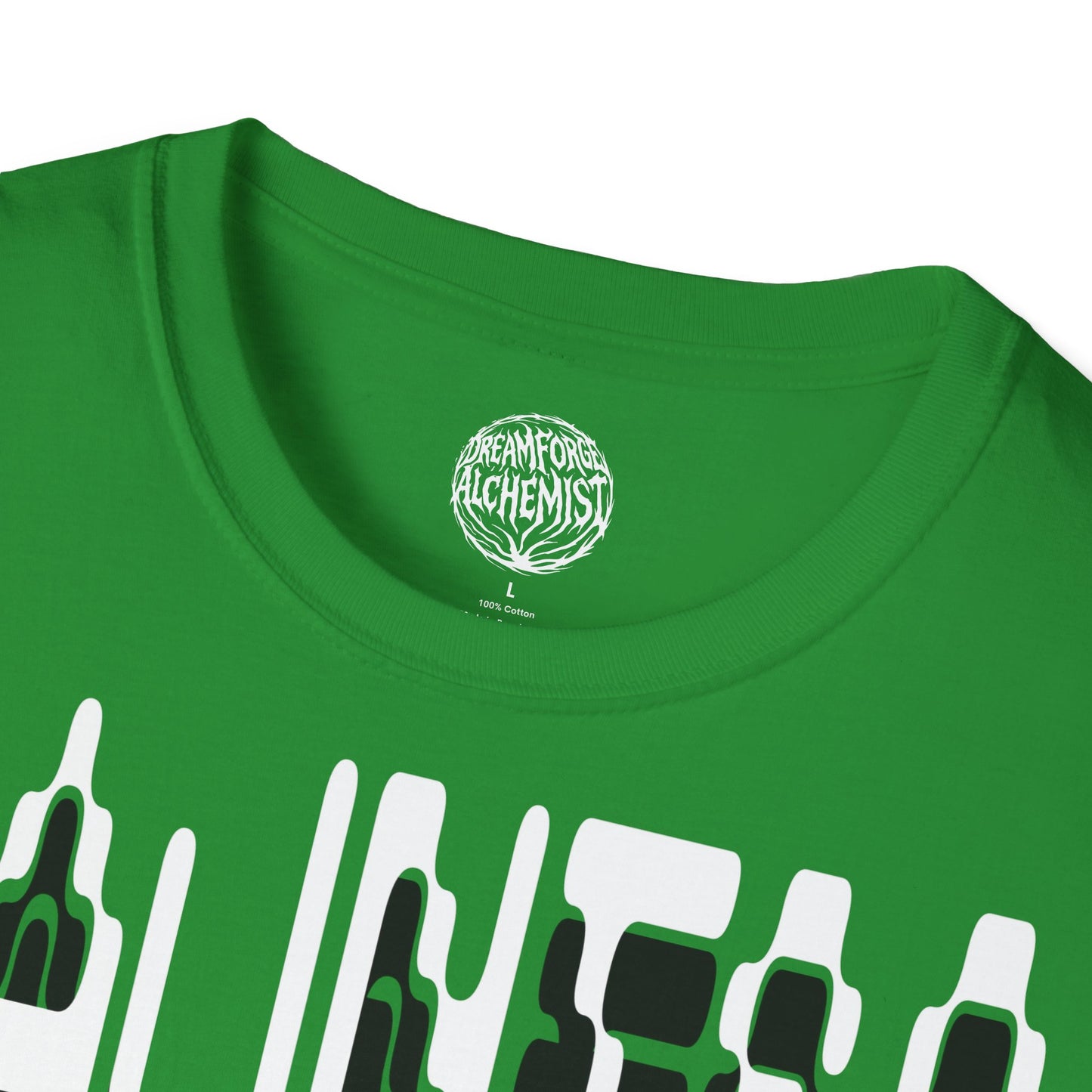 Graphic Tee — Monochrome Distressed Face Cityscape T-Shirt