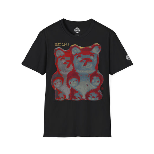 Distressed Gummy Bears T-Shirt | Vintage Candy Graphic Tee | Nostalgic Streetwear