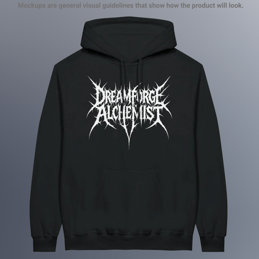 DA000a - Spiked Logo Hoodie – BLACK SPELL EDITION
