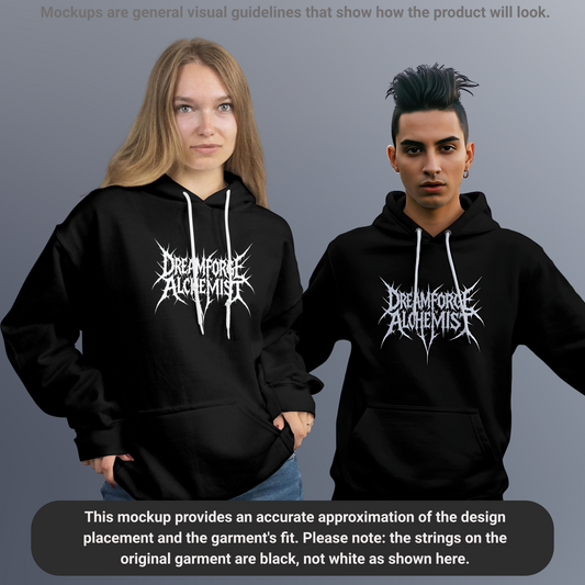 DA000a - Spiked Logo Hoodie – BLACK SPELL EDITION